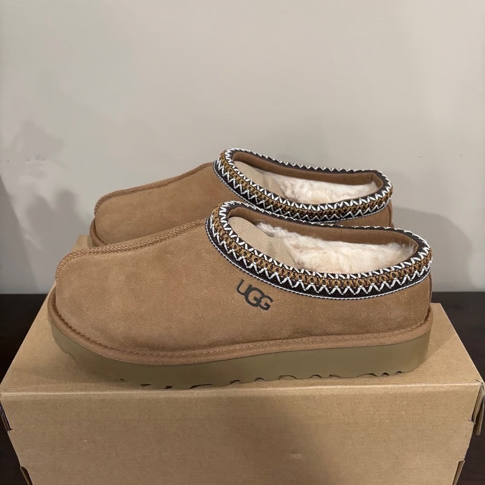 🖼💖 Ugg Tasman Chestnut Suede Women's Slippers 🔥